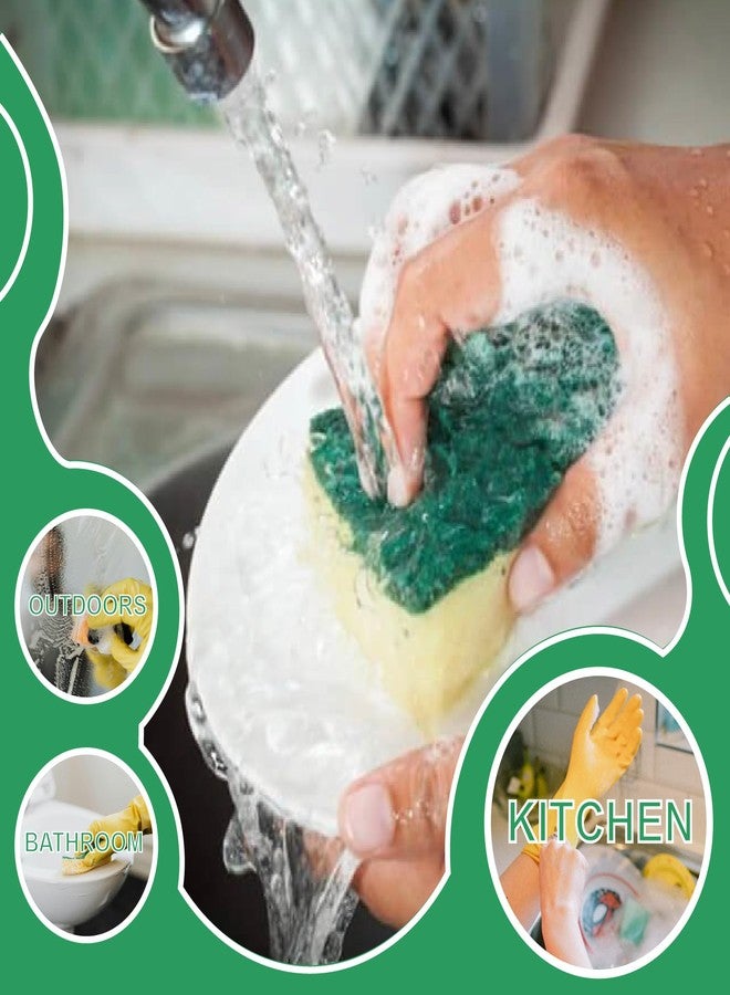 Kldnkig 24 Pack Kitchen Cleaning Sponges,Scrub Sponges,Non-Scratch Scrub Dish Sponge Safe on Non-Stick Cookware,Stink-Free Cleaning Supplies for Pots, Pans - Image 3